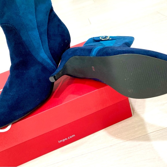 Blue Suede Bootie. - Picture 6 of 10